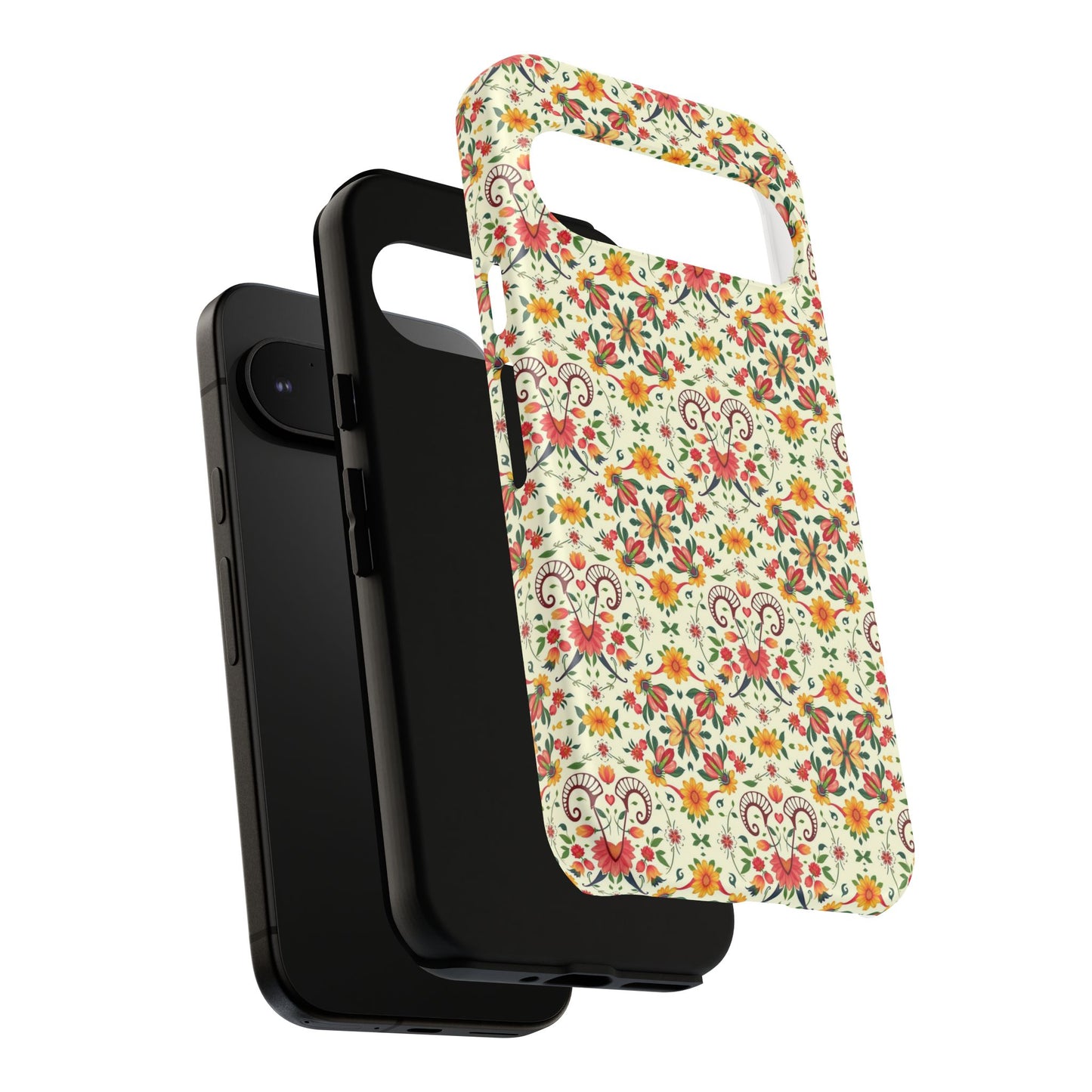 Tough Cases, Aries, Zodiac, Flower Pattern