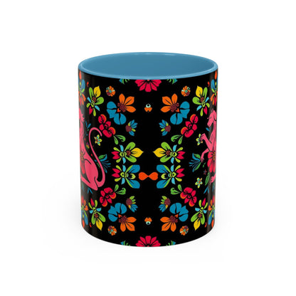 Accent Coffee Mug, Zodiac. Virgo, Flower Pattern, (11, 15oz)