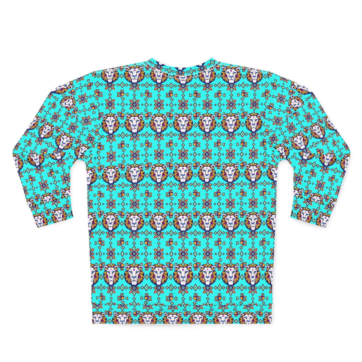 Unisex Sweatshirt (AOP), Leo, Zodiac, Jewel Pattern