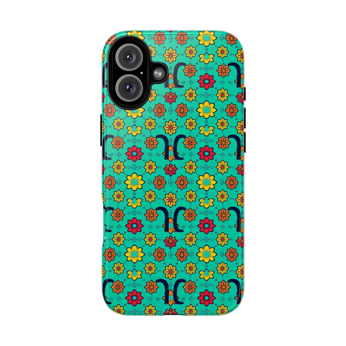 Tough Cases, Aquarius, Zodiac v2, Flower Pattern