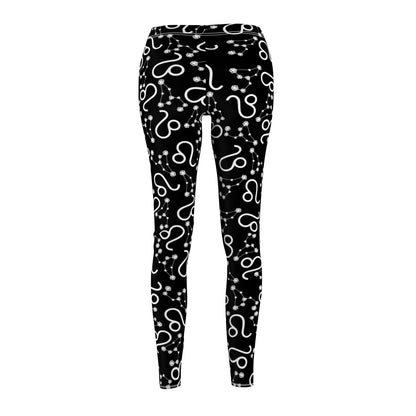 Women's Zodiac Cut & Sew Casual Leggings Leo Zodiac sign