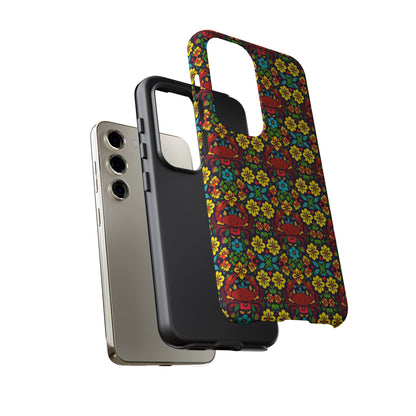 Tough Cases, Cancer, Zodiac v2, Flower Pattern