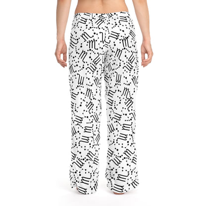 Women's Zodiac Pajama Pants (AOP) Scorpio Zodiac Sign