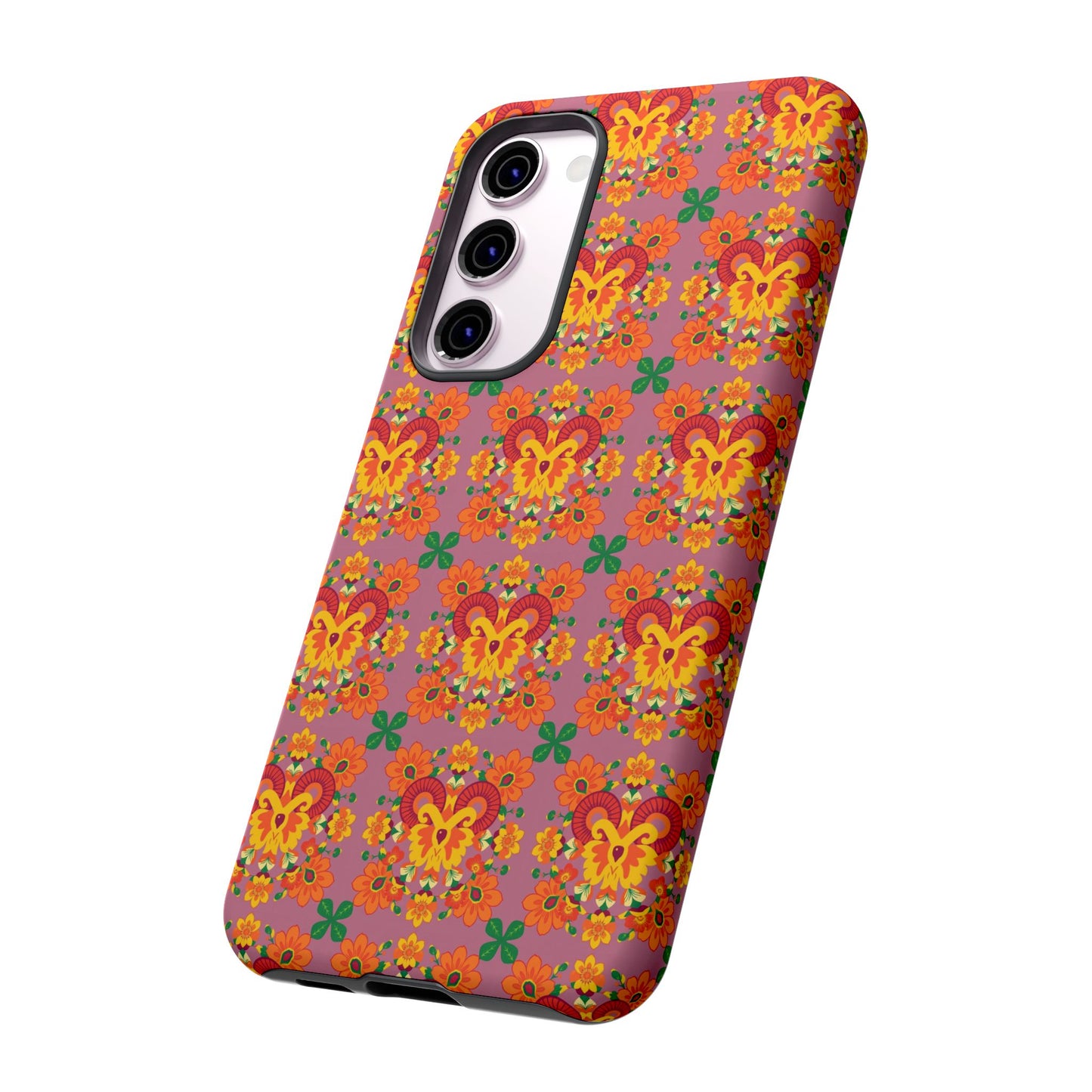 Tough Cases, Aries, Zodiac v1, Flower Pattern