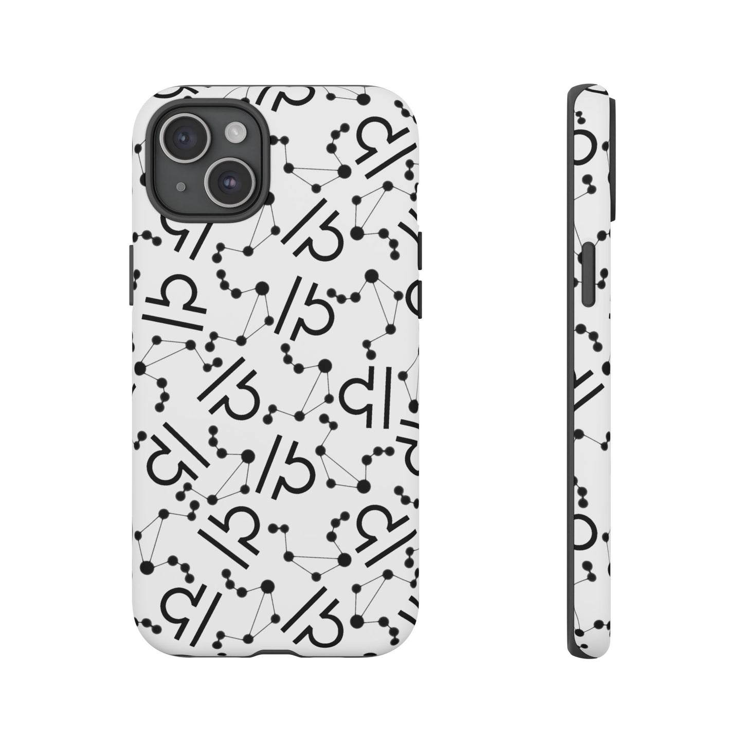 Tough Cases with the Libra Zodiac sign for iPhone, Samsung Galaxy, and Google Pixel devices