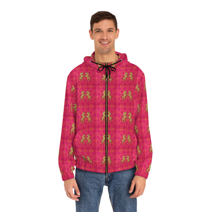 Full-Zip Hoodie (AOP), Gemini, Zodiac v3, Pattern
