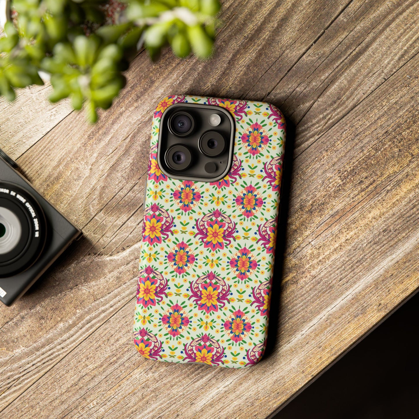 Tough Cases, Cancer, Zodiac v3, Flower Pattern