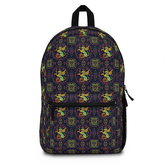 Backpack, Virgo, Zodiac v2, Metal Pattern