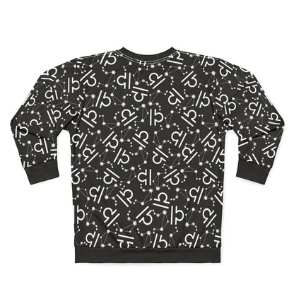Zodiac AOP Unisex Sweatshirt Libra Zodiac Sign