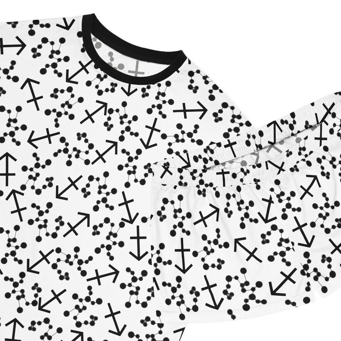Women's Short Pajama Set Sagittarius Zodiac Sign (AOP)