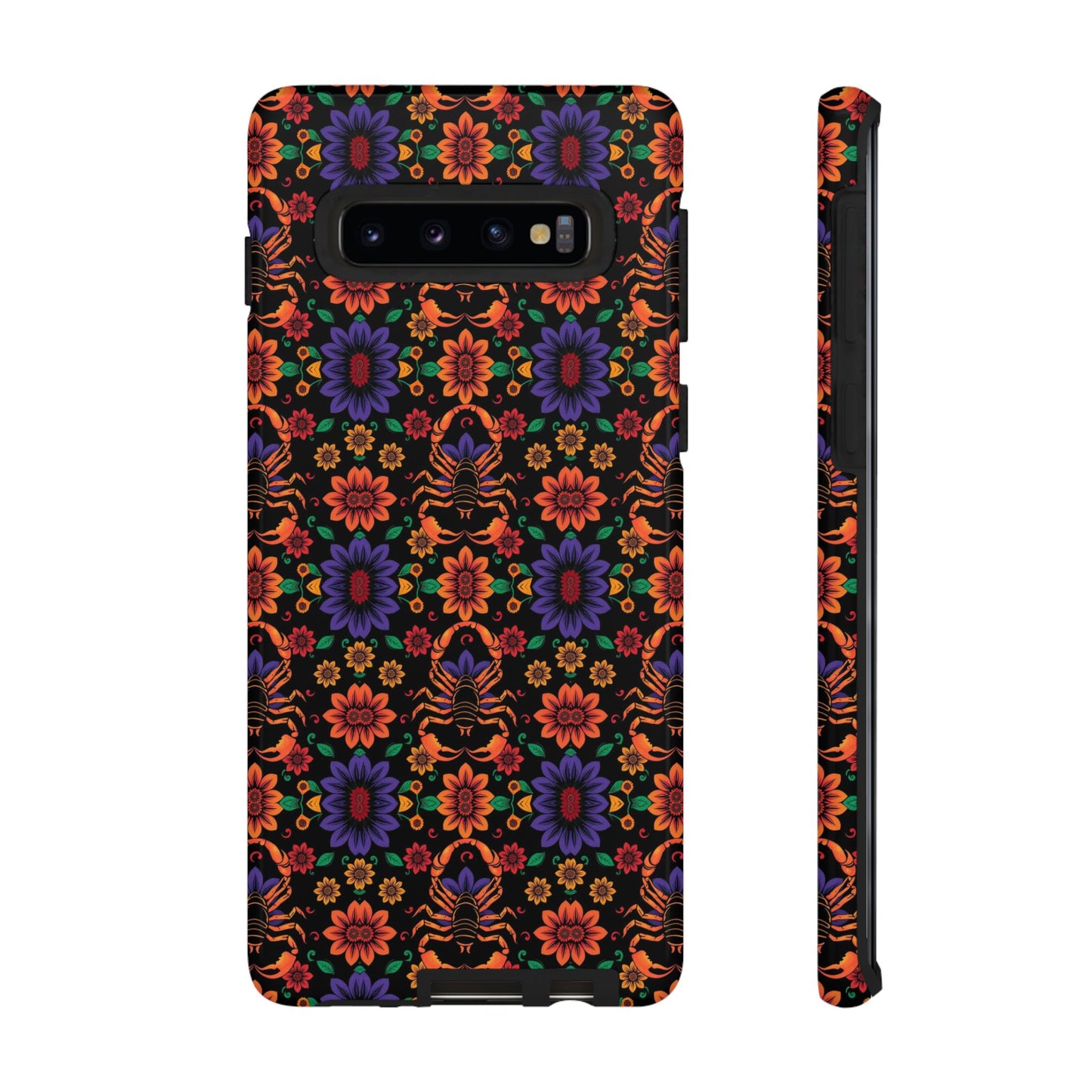 Tough Cases, Scorpio, Zodiac, Flower Pattern