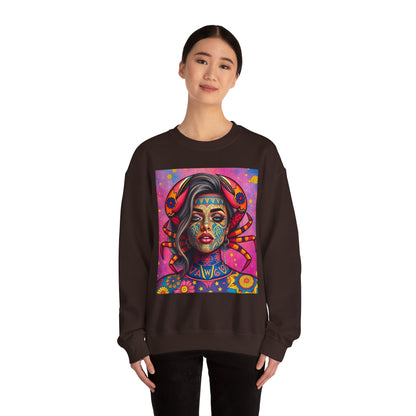 Unisex Heavy Blend™ Crewneck Sweatshirt, Cancer, Zodiac, Sexy Pattern