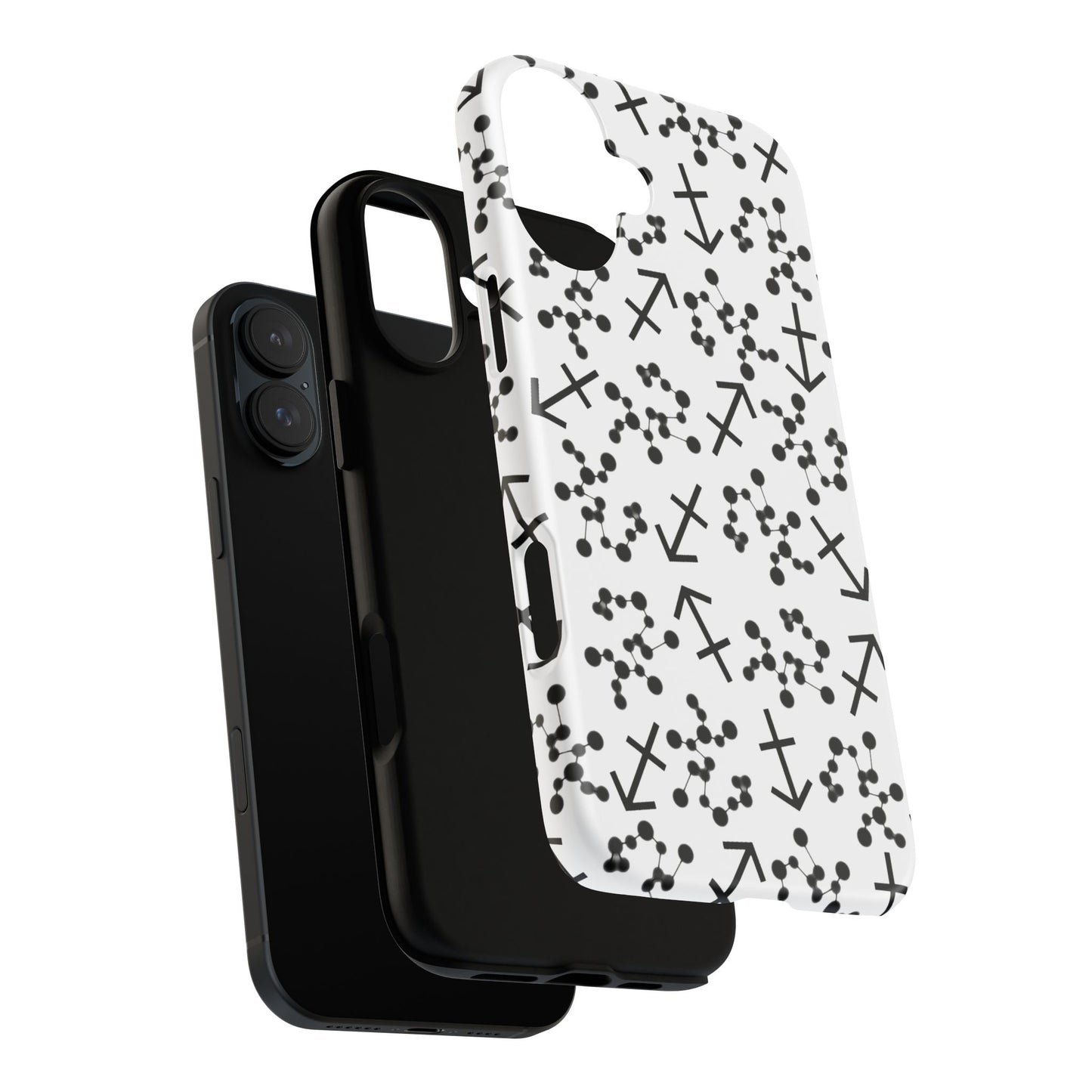 Tough Cases with the Sagittarius Zodiac sign for iPhone, Samsung Galaxy, and Google Pixel devices