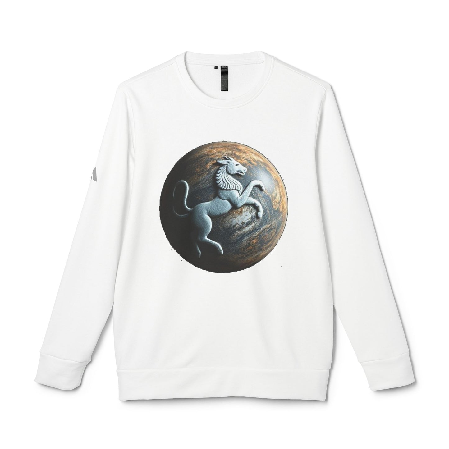 Adidas, Unisex Fleece Crewneck Sweatshirt, Aquarius, Planet Animal, Zodiac
