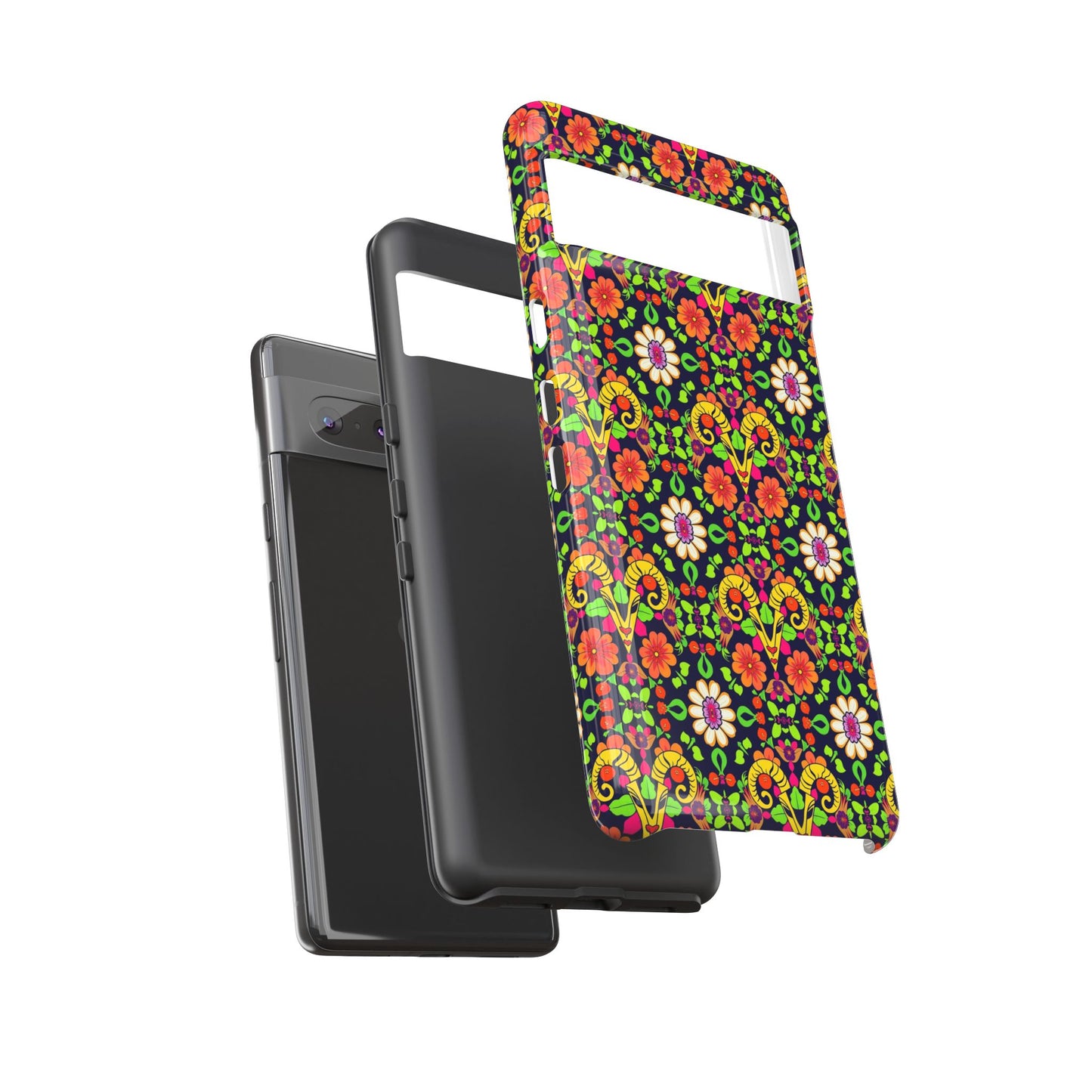 Tough Cases, Aries, Zodiac v4, Flower Pattern