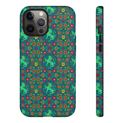 Tough Cases, Leo, Zodiac v3, Flower Pattern