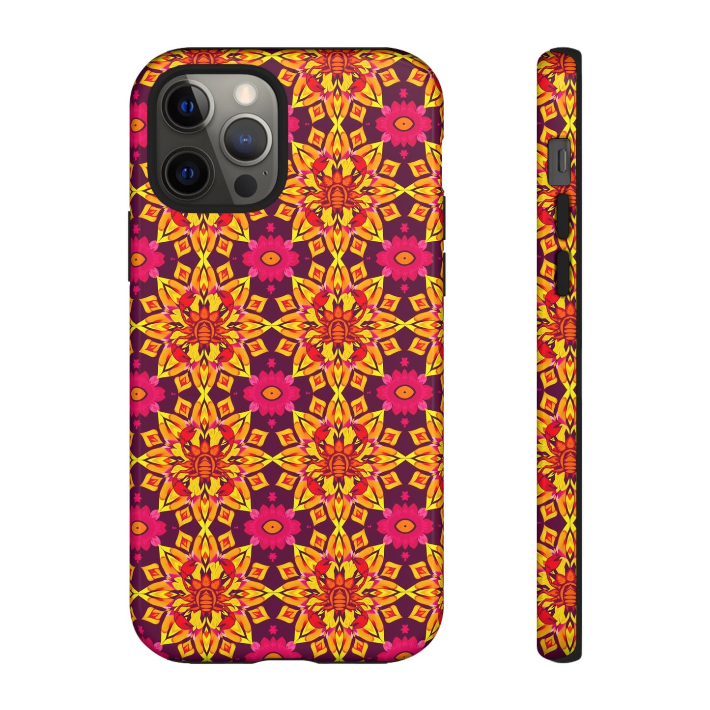 Tough Cases, Scorpio, Zodiac v1, Flower Pattern