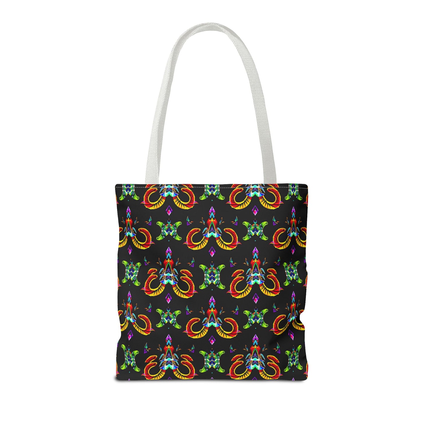 Tote Bag (AOP), Aries, Zodiac, Jewel Pattern