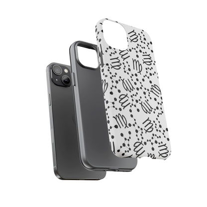 Tough Cases with the Virgo Zodiac sign for iPhone, Samsung Galaxy, and Google Pixel devices