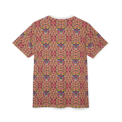 Unisex Cut & Sew T-Shirt, AOP, Taurus, Zodiac v1, Pattern