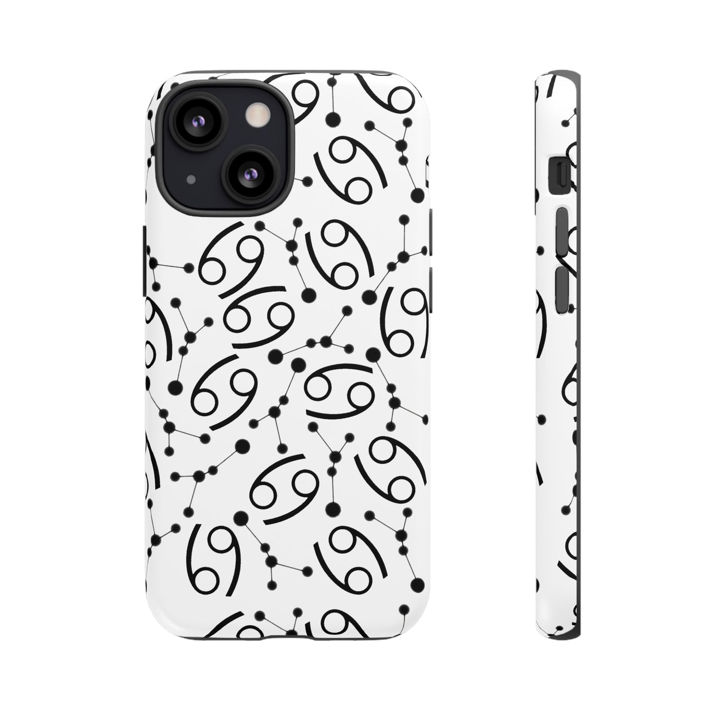 Tough Cases with the Cancer Zodiac sign for iPhone, Samsung Galaxy, and Google Pixel devices