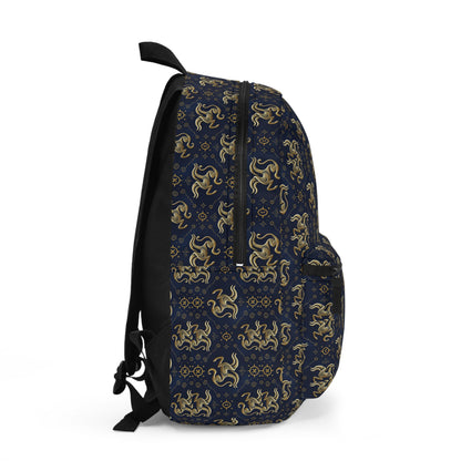 Backpack, Aquarius, Zodiac, Metal Pattern