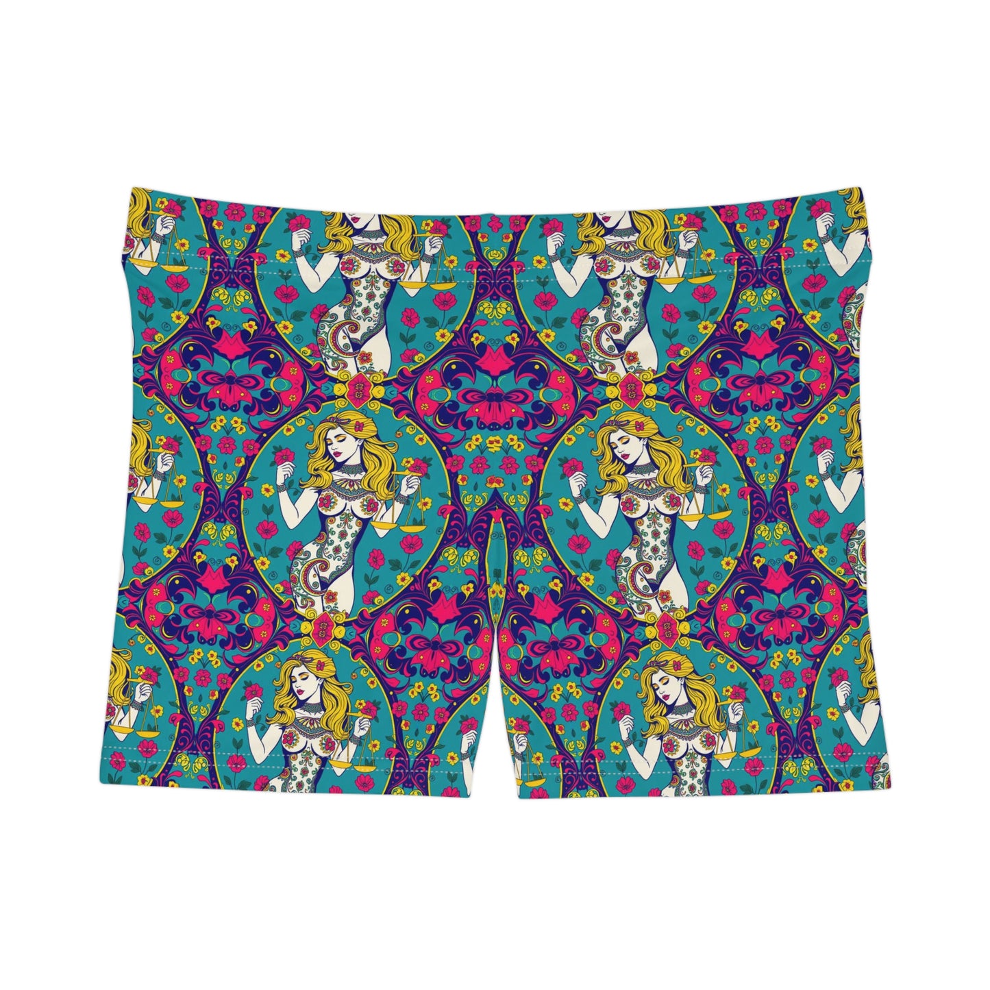 Women's Shorts, (AOP), Libra, Zodiac v2, Sexy Pattern