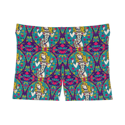 Women's Shorts, (AOP), Libra, Zodiac v2, Sexy Pattern