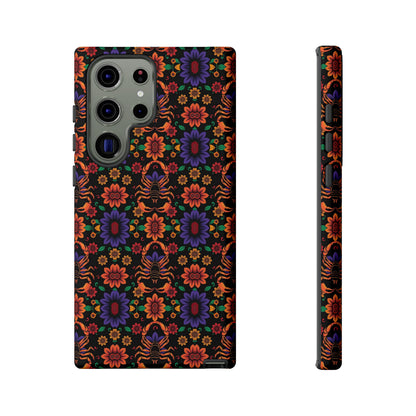 Tough Cases, Scorpio, Zodiac, Flower Pattern