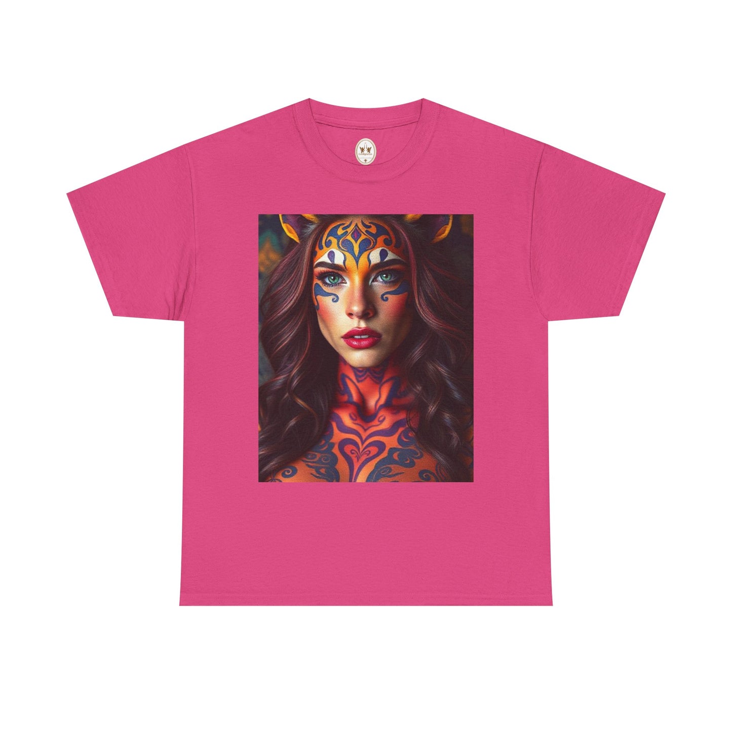 Unisex Heavy Cotton T-Shirt, Leo, Zodiac, Sexy Art