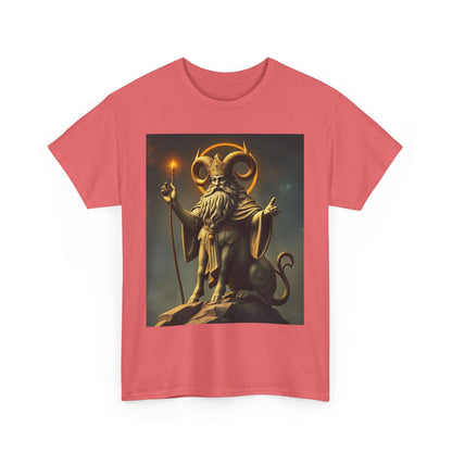 Unisex Heavy Cotton T-Shirt, Taurus God v1, Zodiac Design