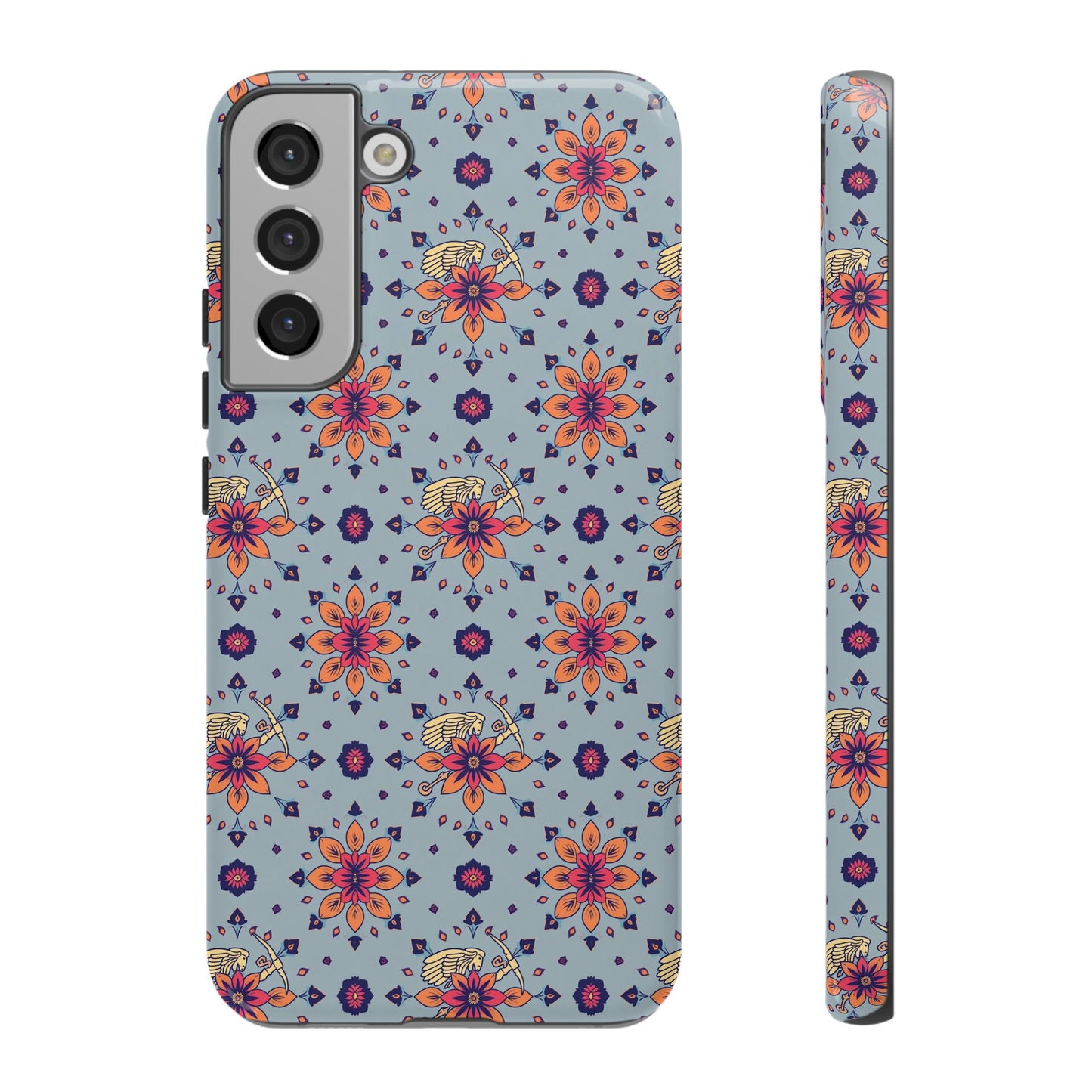 Tough Cases, Sagittarius, Zodiac v3, Flower Pattern