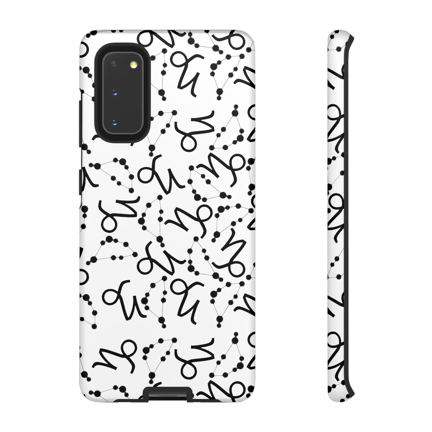 Tough Cases with the Capricorn Zodiac sign for iPhone, Samsung Galaxy, and Google Pixel devices
