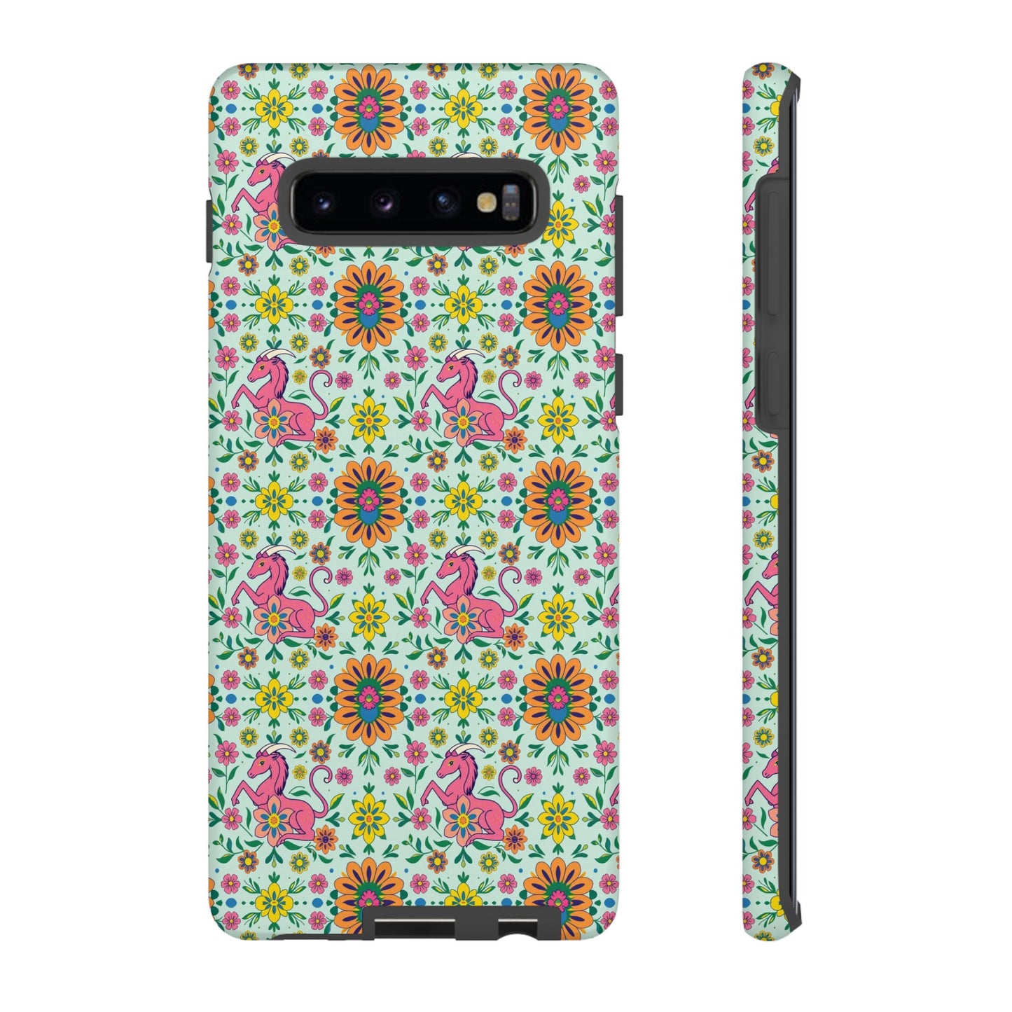 Tough Cases, Aquarius, Zodiac, Flower Pattern