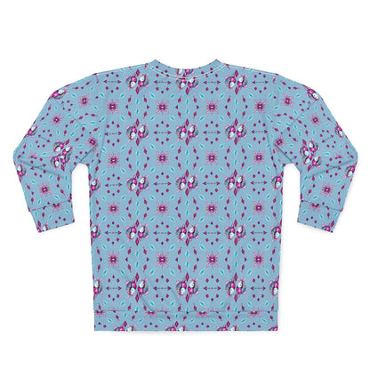 Unisex Sweatshirt (AOP), Pisces, Zodiac v3, Jewel Pattern