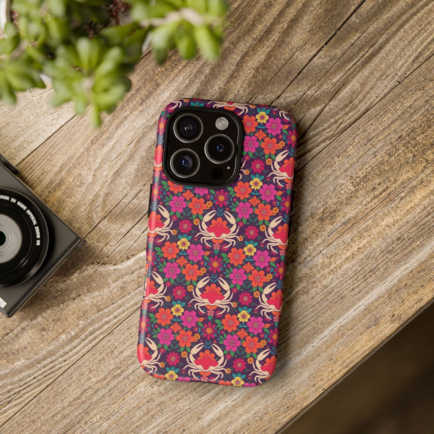Tough Cases, Cancer, Zodiac v1, Flower Pattern