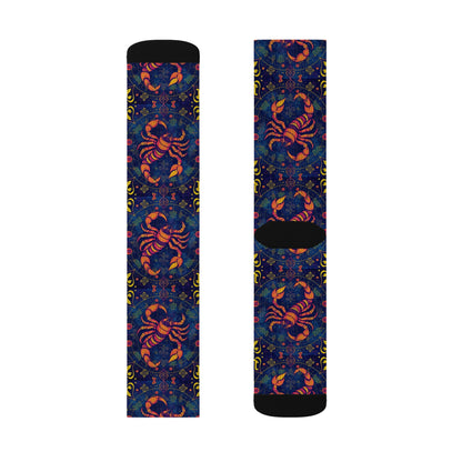 Sublimation Socks, Scorpio, Zodiac v2, Pattern