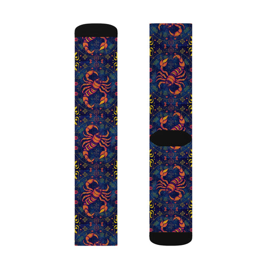 Sublimation Socks, Scorpio, Zodiac v2, Pattern