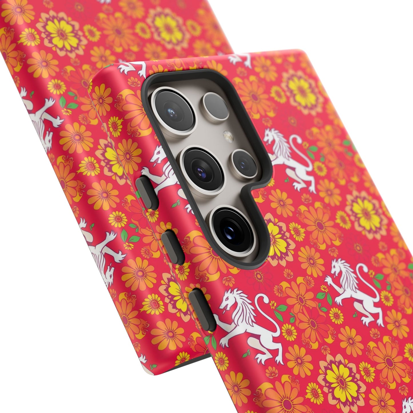 Tough Cases, Leo, Zodiac v4, Flower Pattern