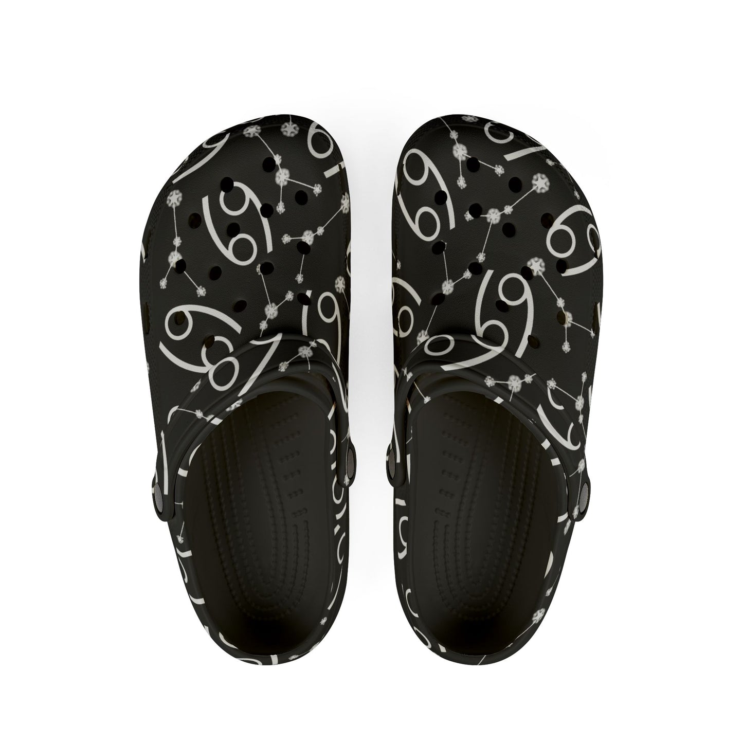 EVA Foam Rubber Shoes (AOP), Material 100% EVA, Cancer Zodiac Design