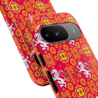 Tough Cases, Leo, Zodiac v4, Flower Pattern