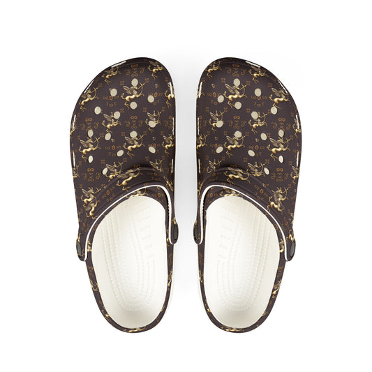 EVA Foam Rubber Shoes, (AOP), Sagittarius, Zodiac v2, Pattern