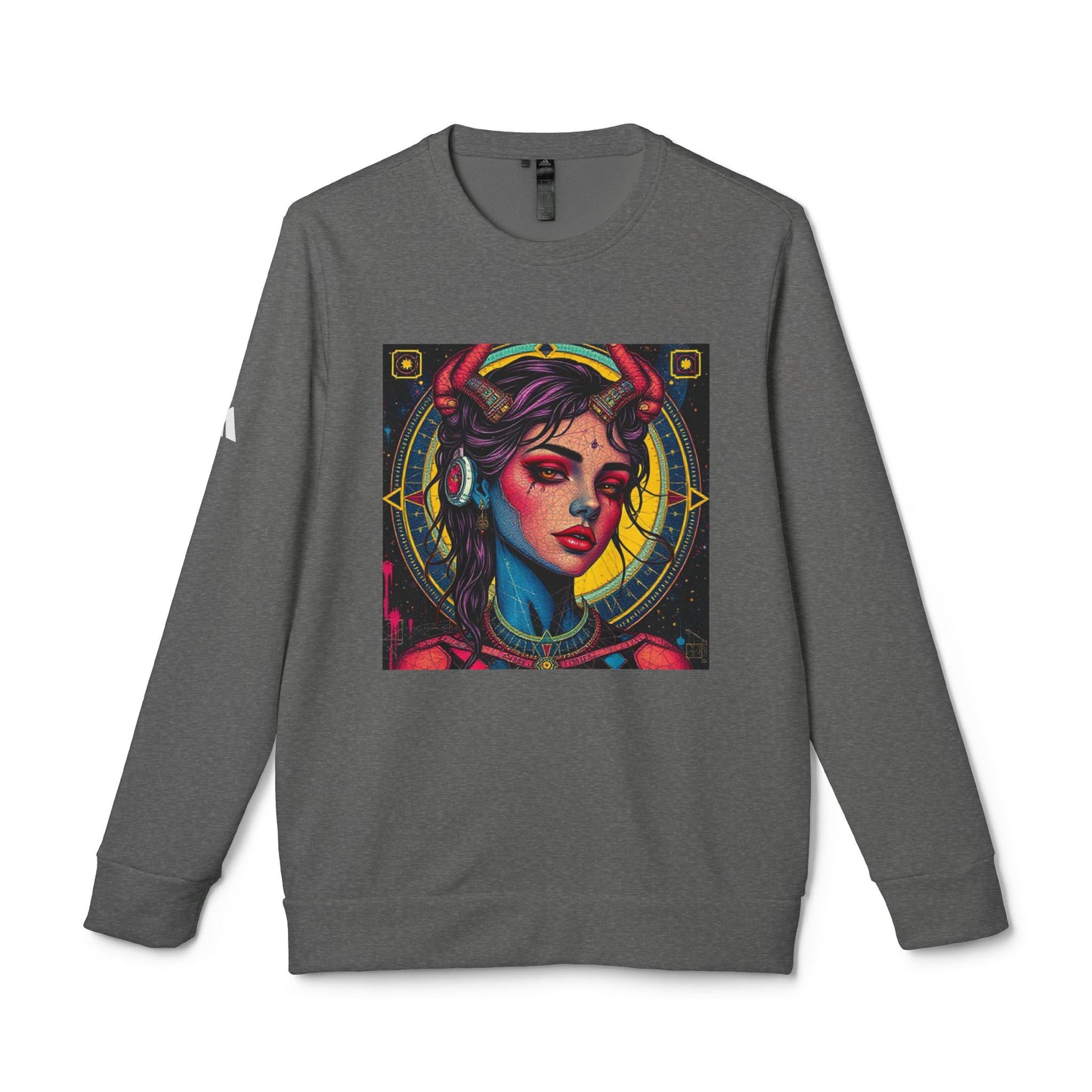 Adidas, Unisex Fleece Crewneck Sweatshirt, Scorpio, Pop Art v1, Zodiac