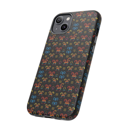 Tough Cases, Aries, Zodiac v1, Metal Pattern