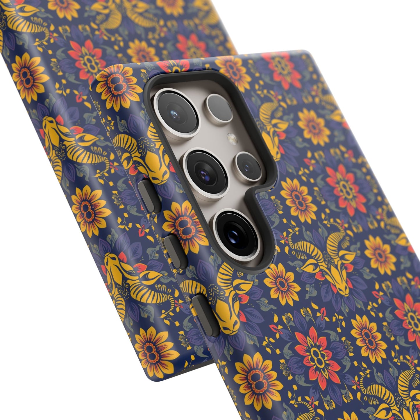 Tough Cases, Taurus, Zodiac v3, Flower Pattern