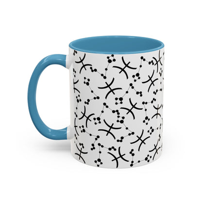Accent Coffee Mug with the Pisces sign (11, 15oz)