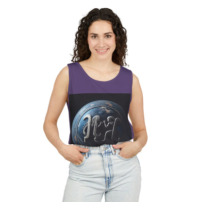 Unisex Garment-Dyed, Tank Top, Gemini Design, Space Symbol , 100% US cotton