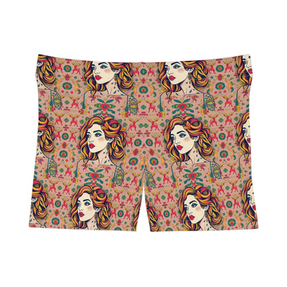 Women's Shorts, (AOP), Virgo, Zodiac v5, Sexy Pattern
