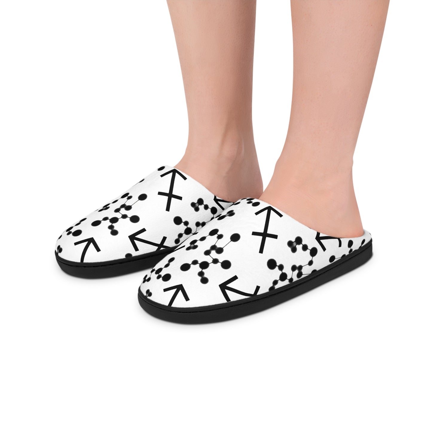 Women's Indoor Slippers, Sagittarius Zodiac Sign