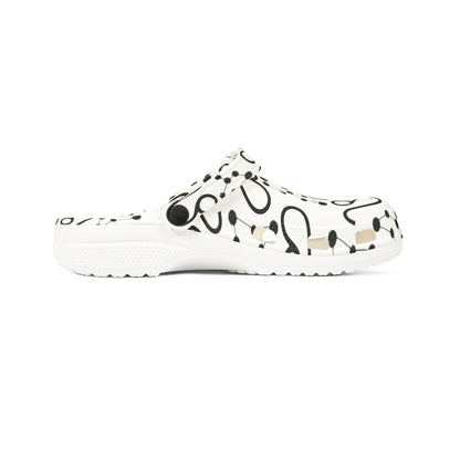 EVA Foam Rubber Shoes (AOP), Material 100% EVA, Leo Zodiac Design
